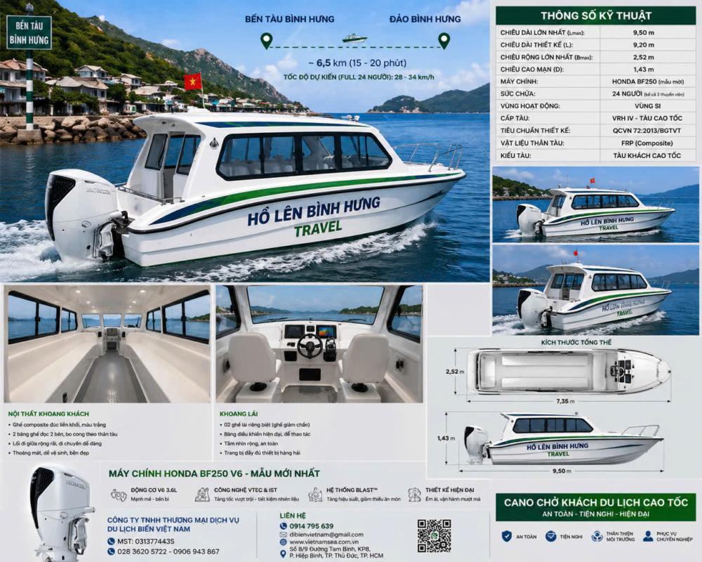 Quy trình đóng mới du thuyền – Cano cao tốc Hồ Lên Bình Hưng Travel (Vietnamsea)